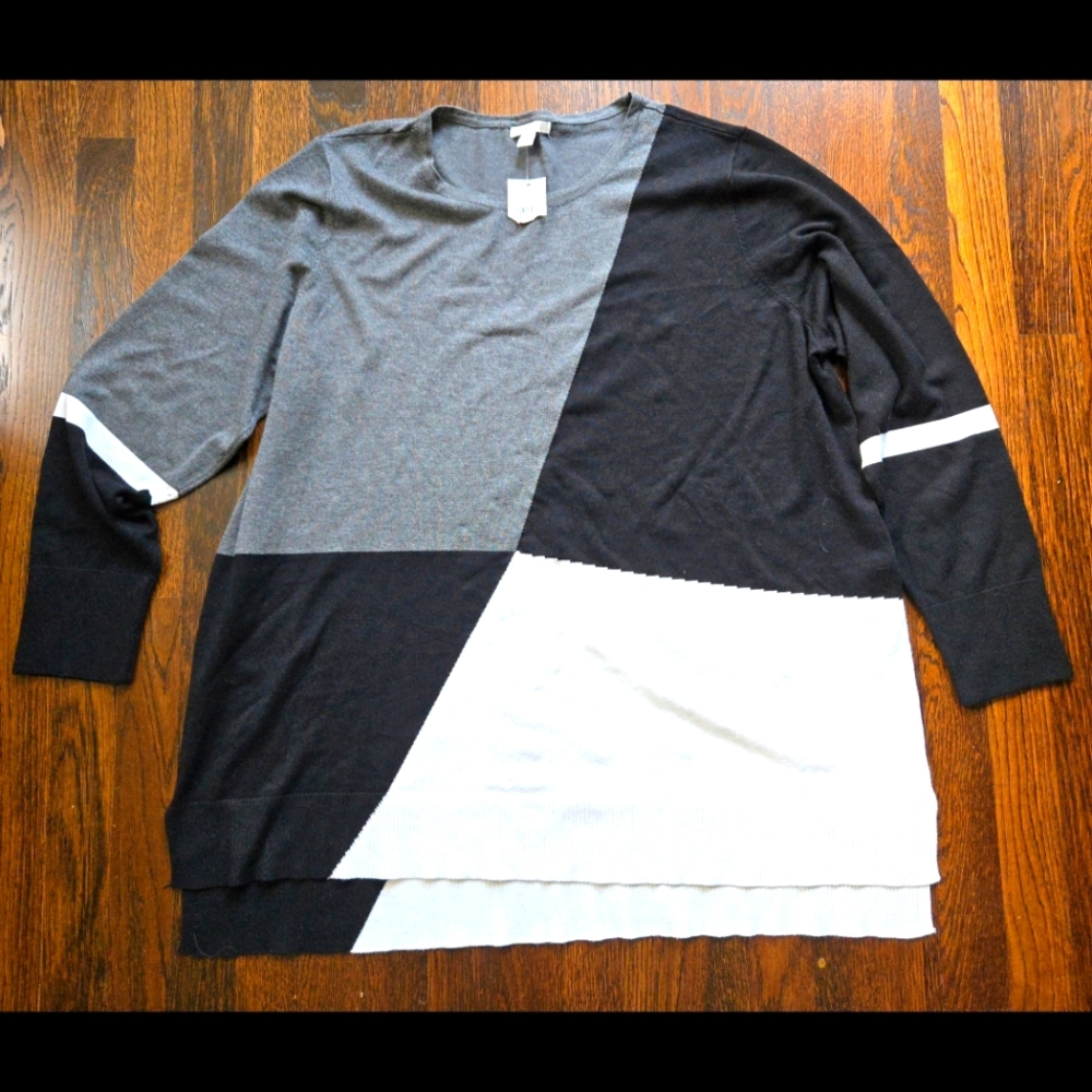 NWT Rayon Colorblock Cato Est.‎ 1946 Sweater Size 22/24W